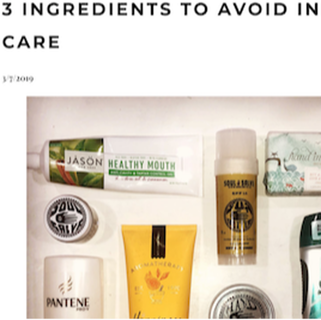 3 ingredients to avoid in skin care