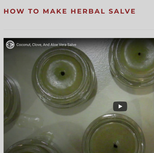 how to make herbal salve