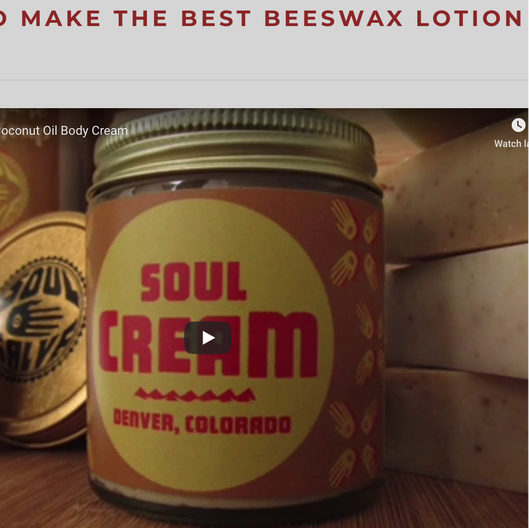 make beeswax lotion