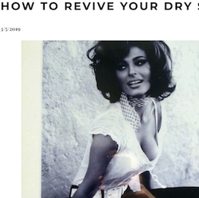 how to revive dry skin