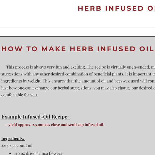 how to make infused oil